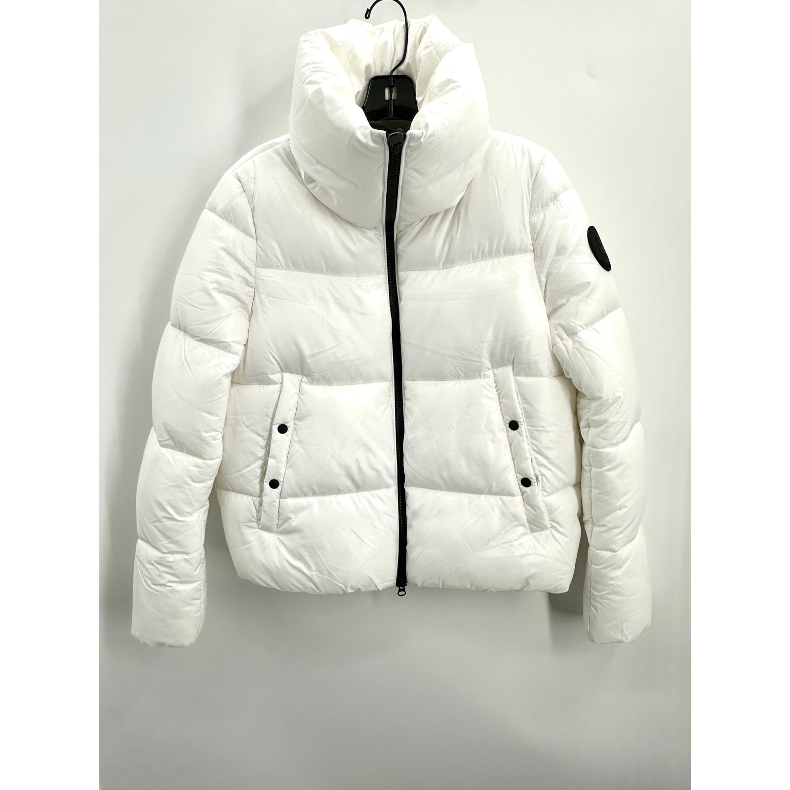 Save The Duck Women's Animal Free Puffer Jacket Isla In Off White Size: M/L